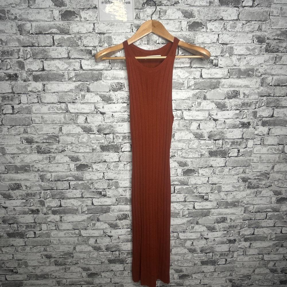 EUC Abercrombie & Fitch Knit Brown BodyCon Sleeveless Dress Size Small